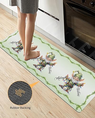 Miniatura 5 de Tapete de baño de gnomos verdes para bañera, tapete antideslizante de secado rápido y absorbente, tierra de diatomeas, fregadero de ducha para