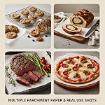 200 Pcs 9x13 Inch Precut Parchment Paper Baking Sheets – Non-Stick & Unbleached or White Options, Lay-Flat Sheets for Baking, Oven & Air Fryer Safe, Easy Cleanup (200, White 9x13 Inches)