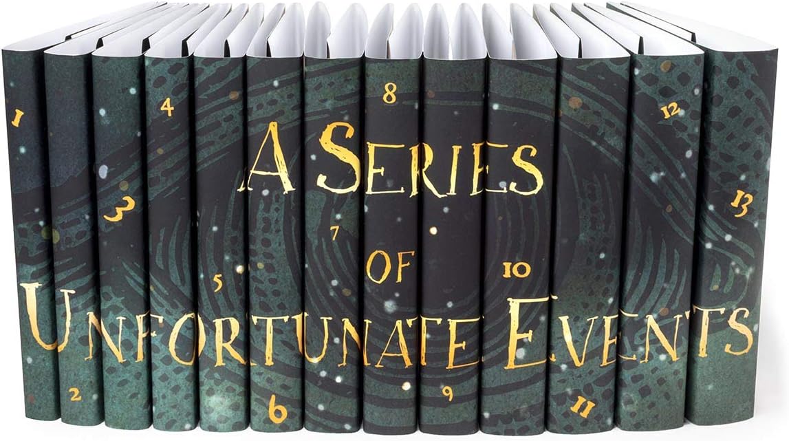 Lemony Snicket’s A Series of Unfortunate Events | Juniper Books Custom Designed Dust Jackets BOOKS NOT INCLUDED | Author Daniel Handler