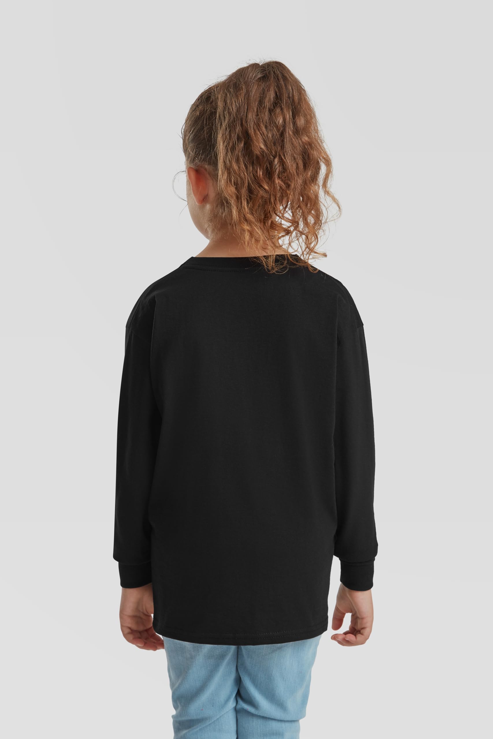 Fruit of the Loom 10er Pack Kids Valueweight Long Sleeve T | Kinder Langarmshirt aus hochwertiger Baumwolle für Jungen & Mädchen + gratis MyShirt Stoffbeutel