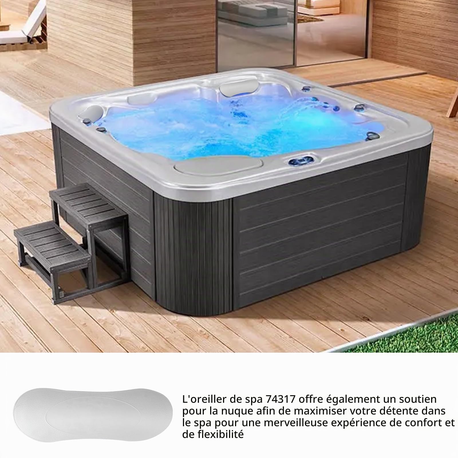 74317 Lot de 2 oreillers de rechange pour spa Hot Spring Highlife Series 2007-2013