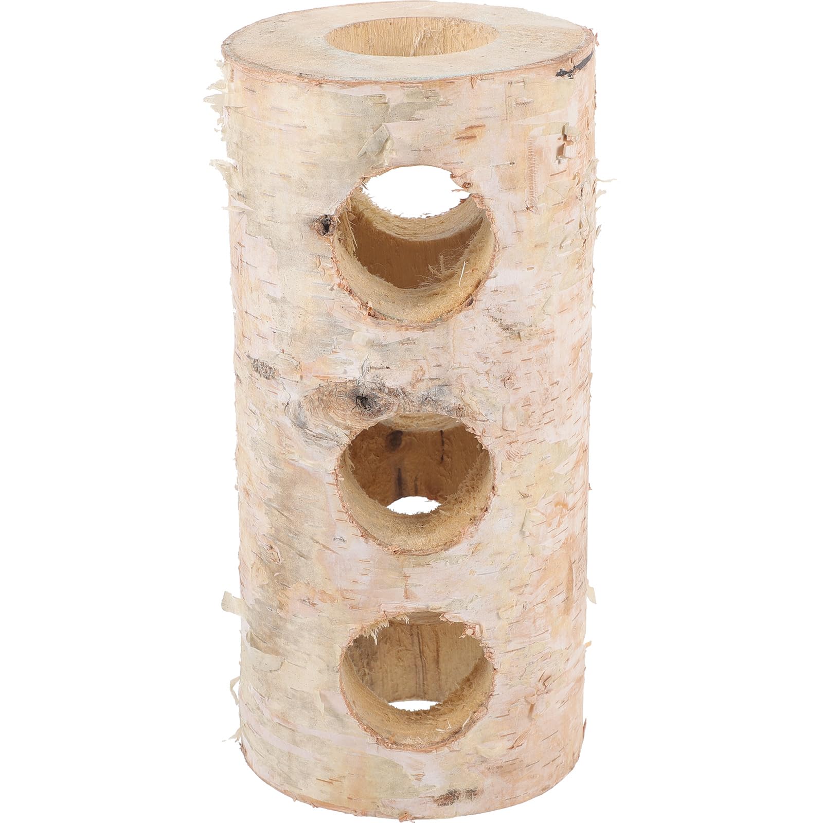 Hamsterröhre als Holzversteck für Käfig und Schlafhöhle, Beige