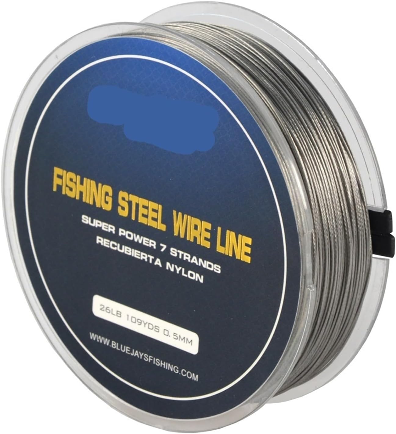 100M Fishing Steel Wire Fishing Lines Max Power 7 Strands Super Soft Wire Lines Cover with Plastic Waterproof