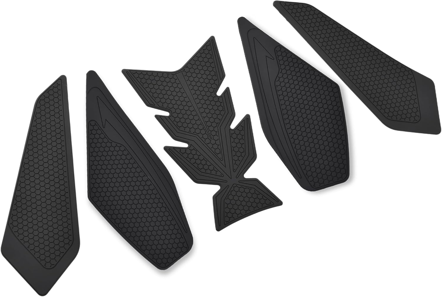 Motorcycle Fuel Tank Traction Pad Side Gas Knee Grip Protective Sticker Protector (for Kawasaki Vehicle) Ninja ZX-4RR 2023+ (Black)