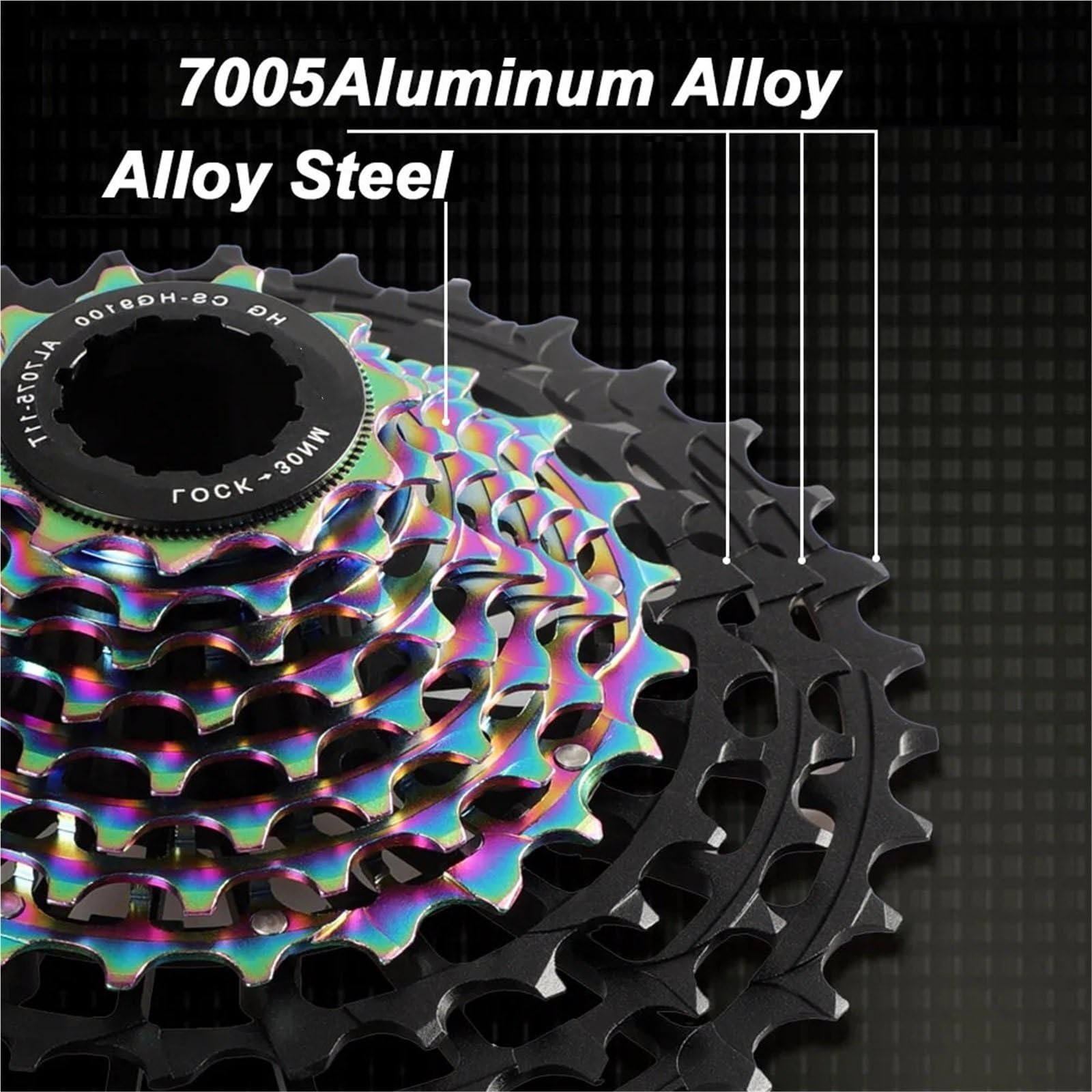 pignone per Bicicletta Adatto per Cassetta RYDEX 11v HG 11 velocità Ruota Libera per Bici da Strada Adatto per Shimano 105 Di2 R7000 Ultegra R8000 Dura Ace R9100