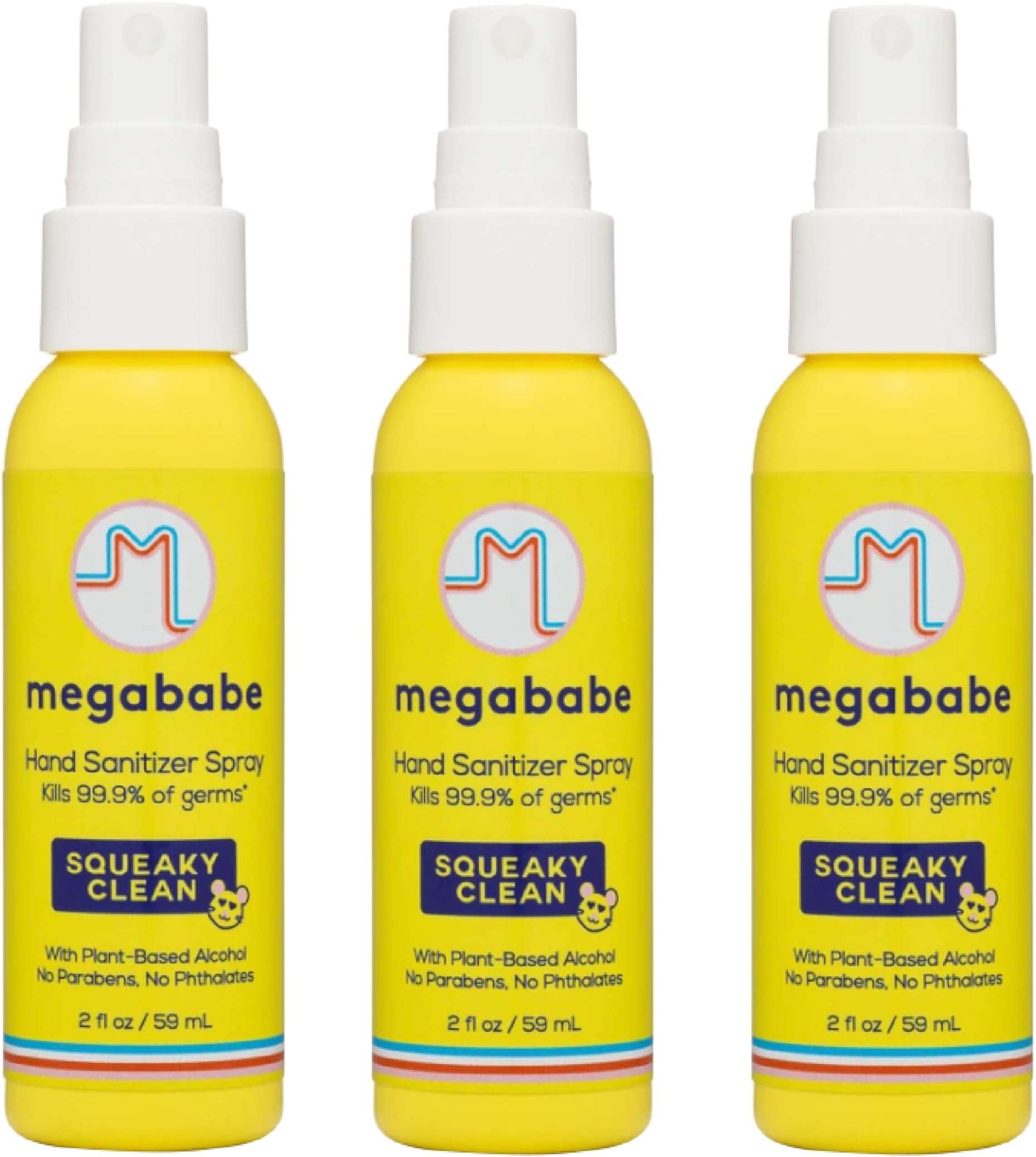 Squeaky Clean Spray Hand Sanitizer 2 oz - 3 Pack