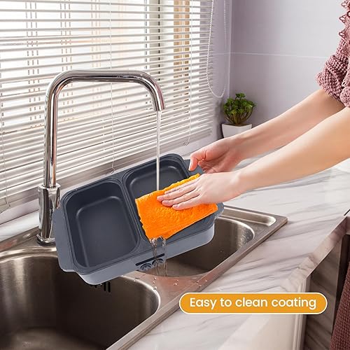 Miniatura 5 de Olla caliente con parrilla, olla caliente eléctrica y sartén, olla Shabu Shabu con parrilla, olla y plancha antiadherente 2 en 1 para interiores,