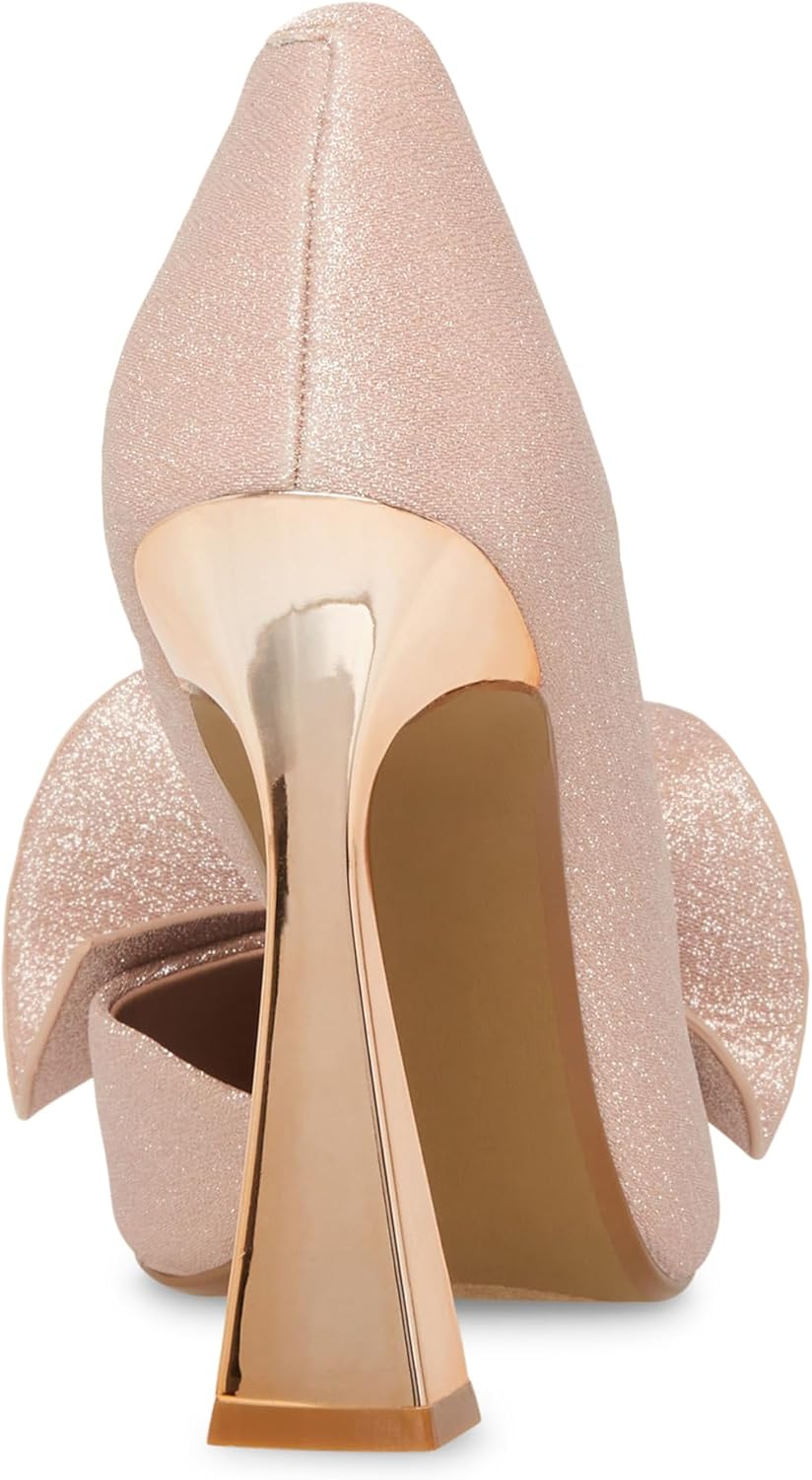 BETSEY JOHNSON*可愛い*リボン*グリッター*パンプス/Nobble Betsey Johnson Nobble Glitter Bow Mirror Heel Pointed Toe