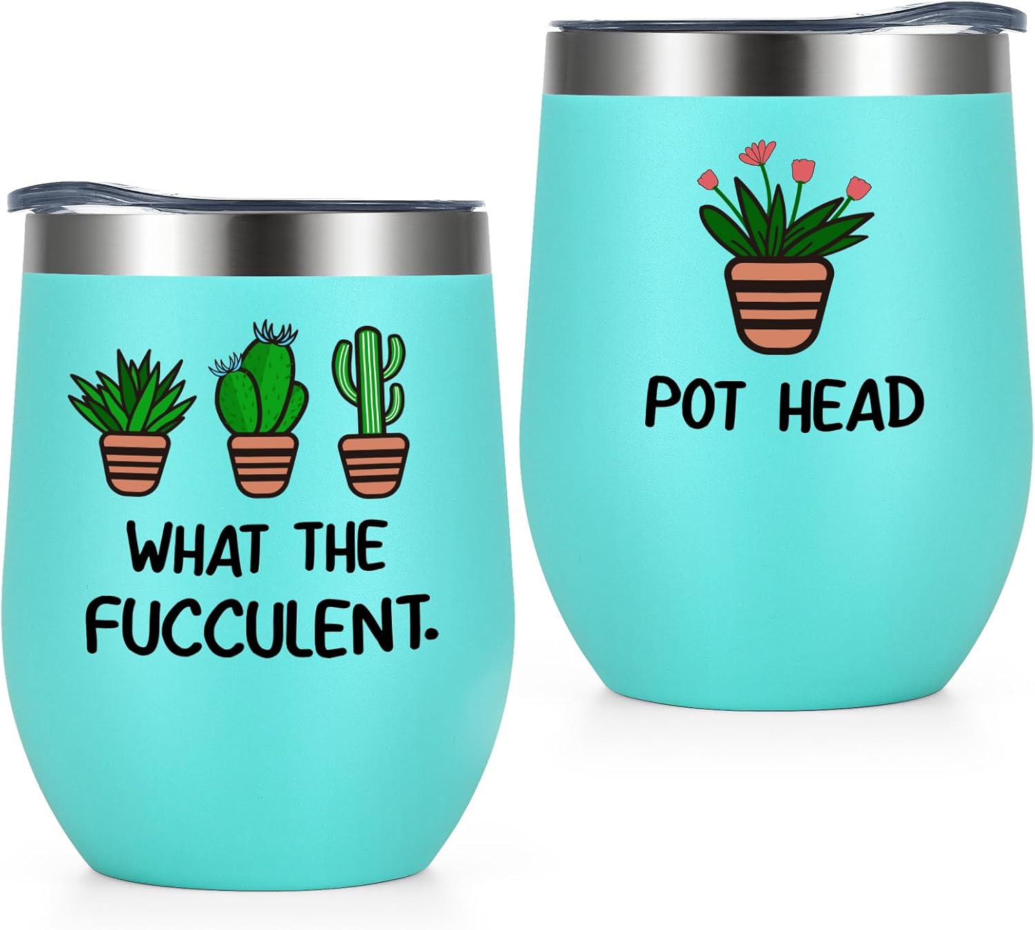 LiqCool Succulent Cactus Plant Lover Gifts for Women, What