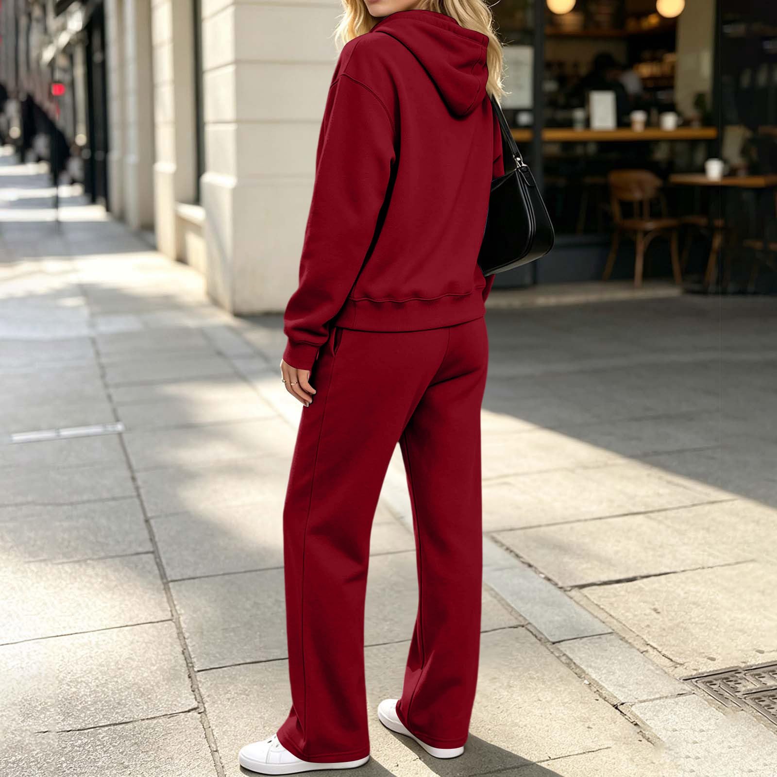 Tute Donna Autunnali Inverno Set Coordinato Sportivo Tuta da Jogging