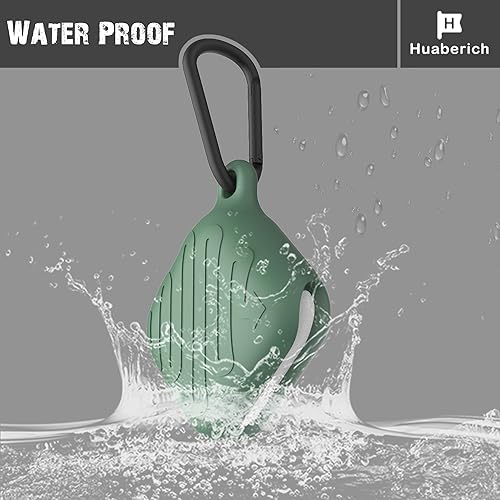 Miniatura 5 de HUABERICH - Funda impermeable para Airpods 3, diseño único, funda protectora de silicona suave, carga inalámbrica, LED visible, con llavero (verde)