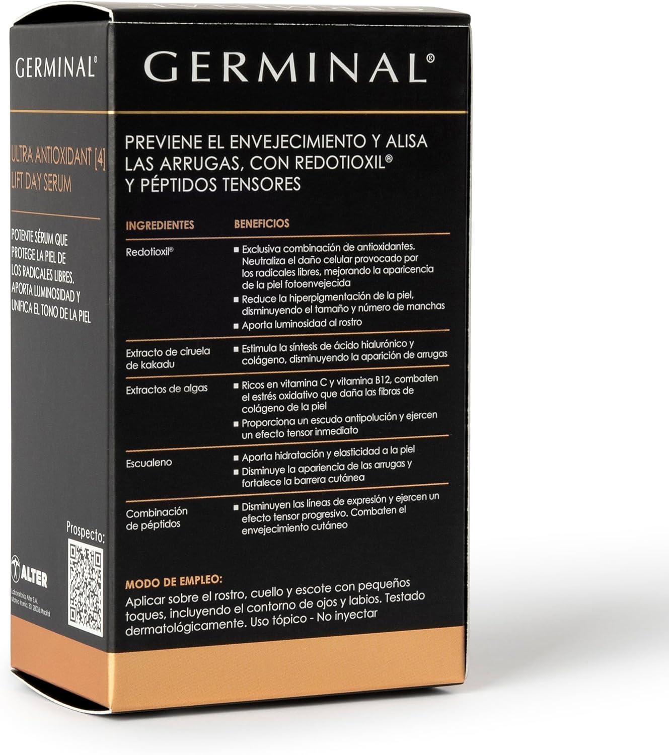Germinal Ultra Antioxidant 4 Lift Day Sérum Antiedad SPF30, 30ml
