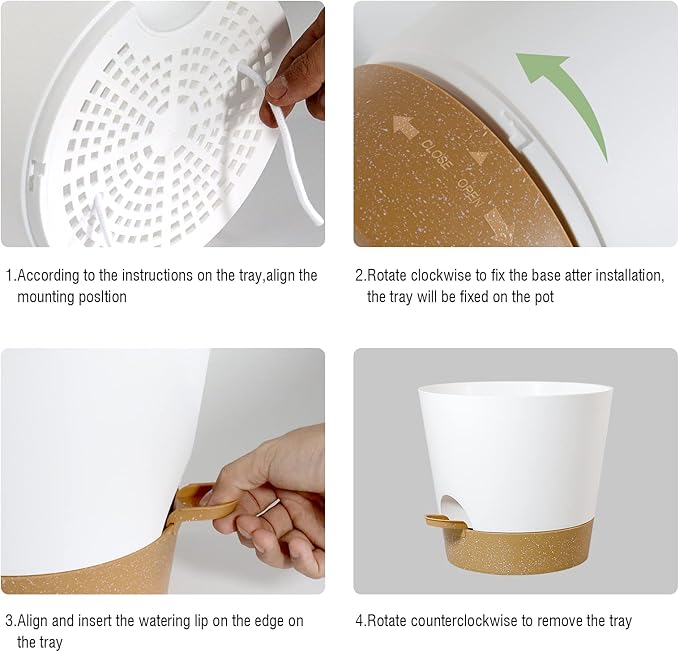 Overall, these Plant Pots are not only practical but also aesthetically pleasing, making them a great addition to any home, garden, or office space. Their durable construction and thoughtful design make them an excellent choice for both novice and experienced gardeners looking for a reliable and stylish planting solution. Description by ChatGPT.