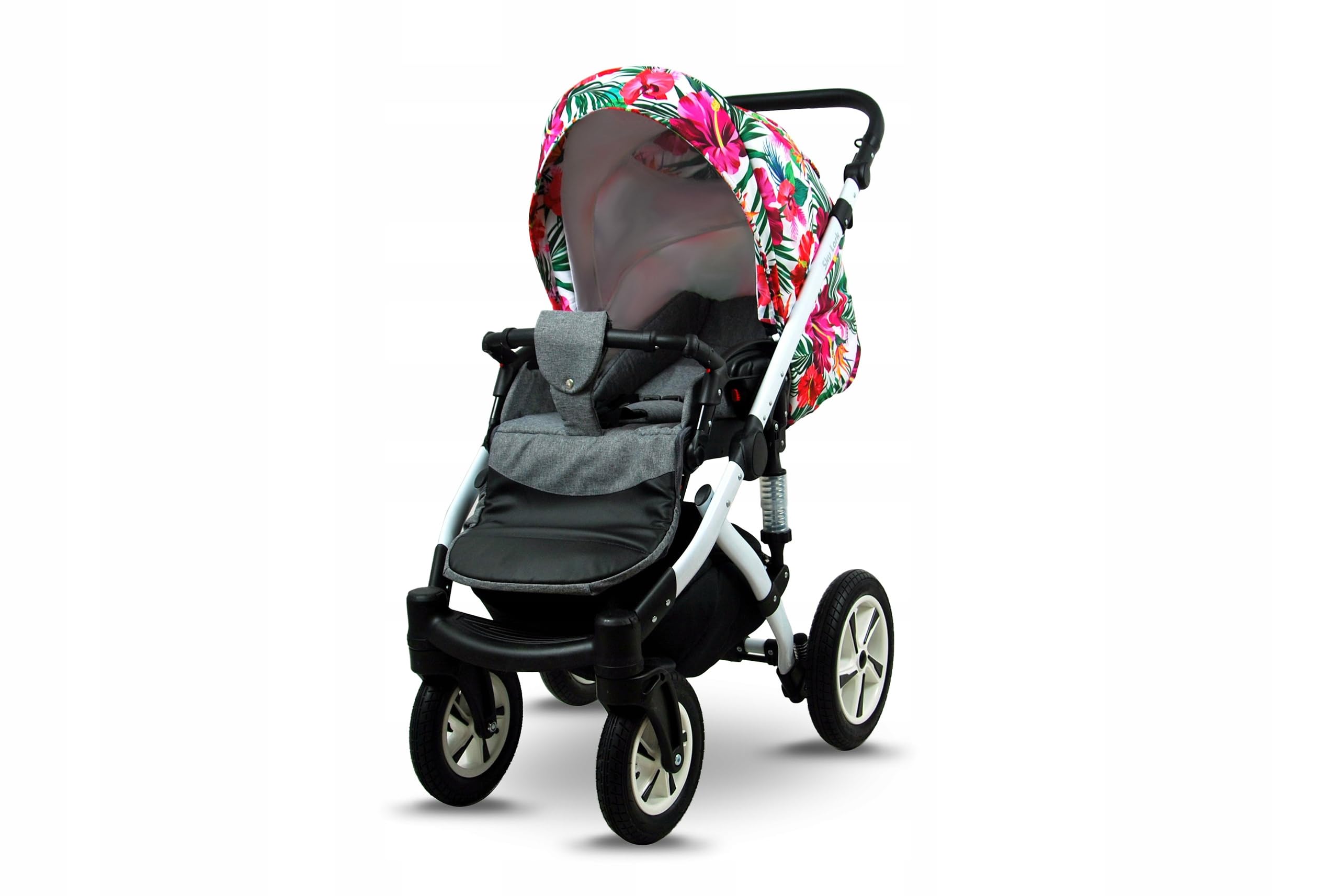 BabyLux® Kinderwagen Set 3 in 1 - Sky Lark - incl. Babywanne, Buggy Sportsitz, Auto-Babyschale - Autositz - Kinderwagenset - Kombikinderwagen mit Wickeltasche, Regenschutz usw.
