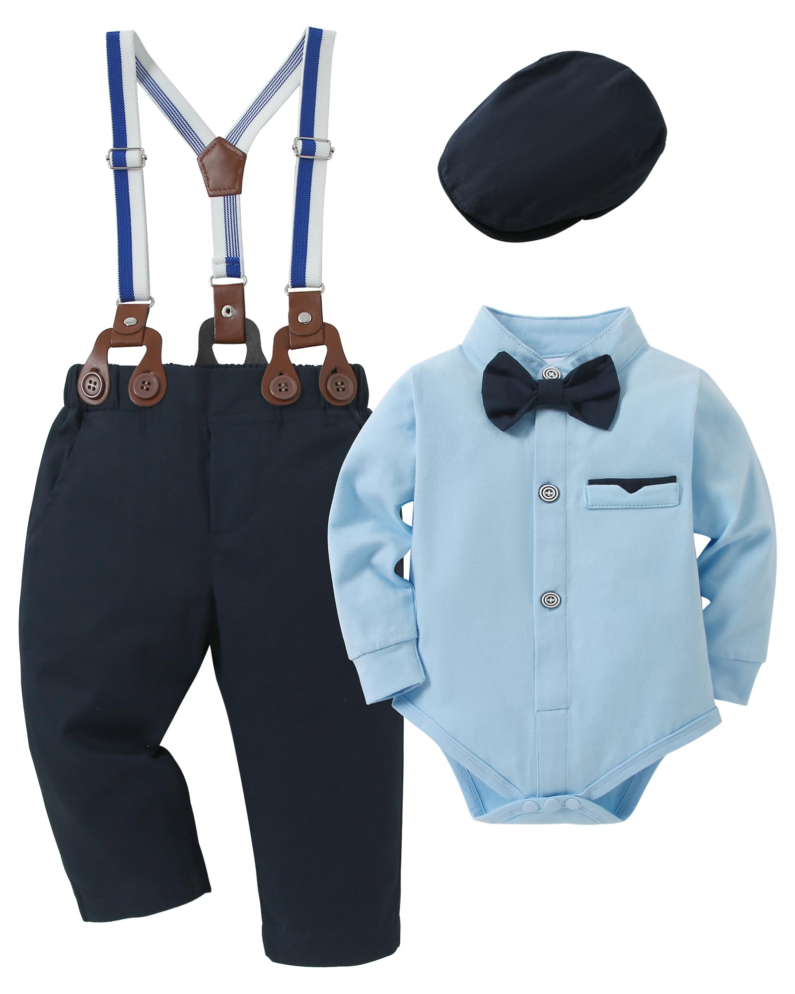 Baby Boy Clothes Suits 0-24M Infant Boys Wedding Baptism Outfit