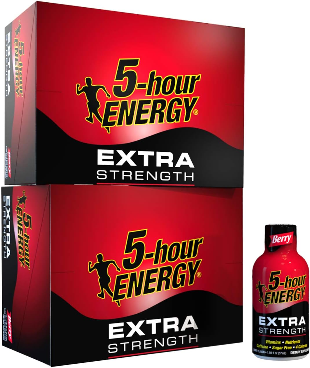 5-hour ENERGY Shot, Extra Strength, Berry, 1.93 Ounce, 24 Count