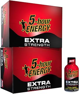 Extra Strength 5-hour ENERGY Shots â€“ Berry Flavor â€“ 24 Count