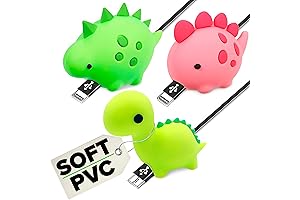 3 Pack Cute Animal Bite Phone Cord Protectors - Perfect Charger Cable...