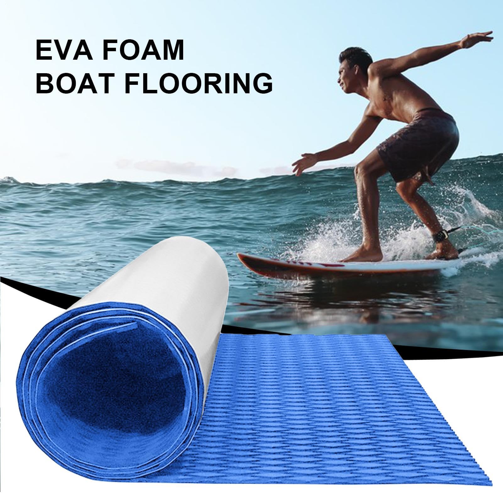 Générique Tapis De Traction pour Planche De Surf,Tapis De Planche De Surf Antidérapant Auto-adhésif en Mousse EVA, Tapiss pour Planches De Terrasse, Planches De Surfs, Skimboard, Paddle