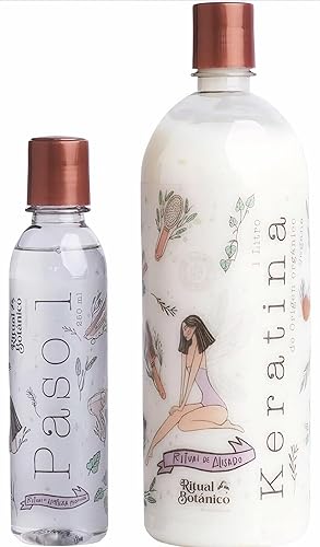 Miniatura 5 de RITUAL BOTANICO Keratina Para Alisar El Pelo Sin Formol 1 L  33.81  Plancha de pelo de queratina orgánica  12 aceites naturales y aminoácidos - sin