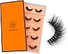 DYSILK Mink False Eyelashes - 5 Pairs 6D Cat-Eye Lashes with Natural Fluffy Look - Soft Reusable