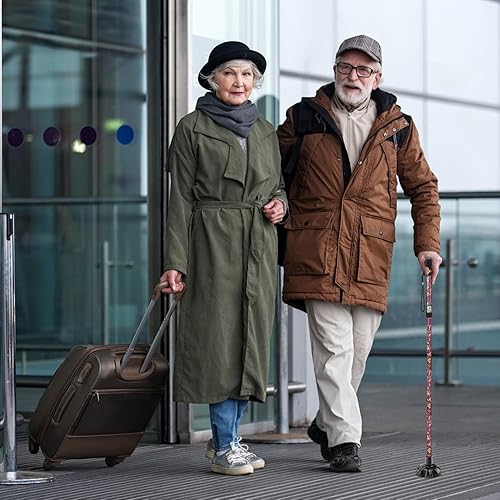 Miniatura 4 de supregear Punta de bastón  Reemplazo de goma resistente para bastón  Base estable antideslizante de seis puntos  6 patas negro accesorio almohadilla