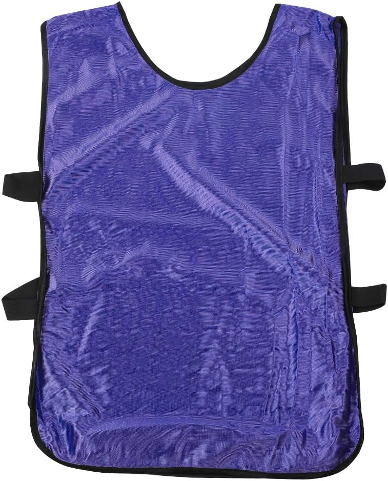 12 Pcs Soccer Pinnies, Basketball Jersey Team, Practice Vests Nylon Mesh Scrimmage for Youth Adults Sports Football Basketball, Lacrosse Team Practice Sports (Purple Adult Model)