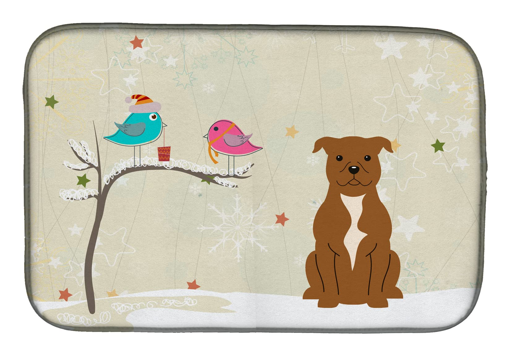 Tapis égouttoir à vaisselle Staffordshire Bull Terrier pour une cuisine propre
