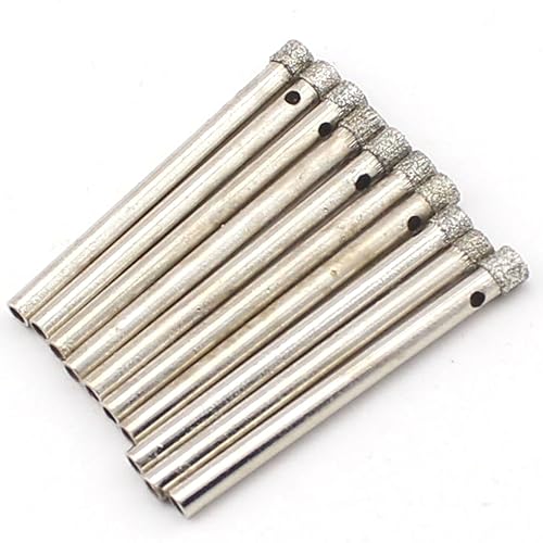 Miniatura 34 de JINGLING Broca de diamante de 0.118 in, brocas de diamante de 1/8 pulgadas, broca de vidrio, herramientas de brocas de núcleo de sierra de agujero
