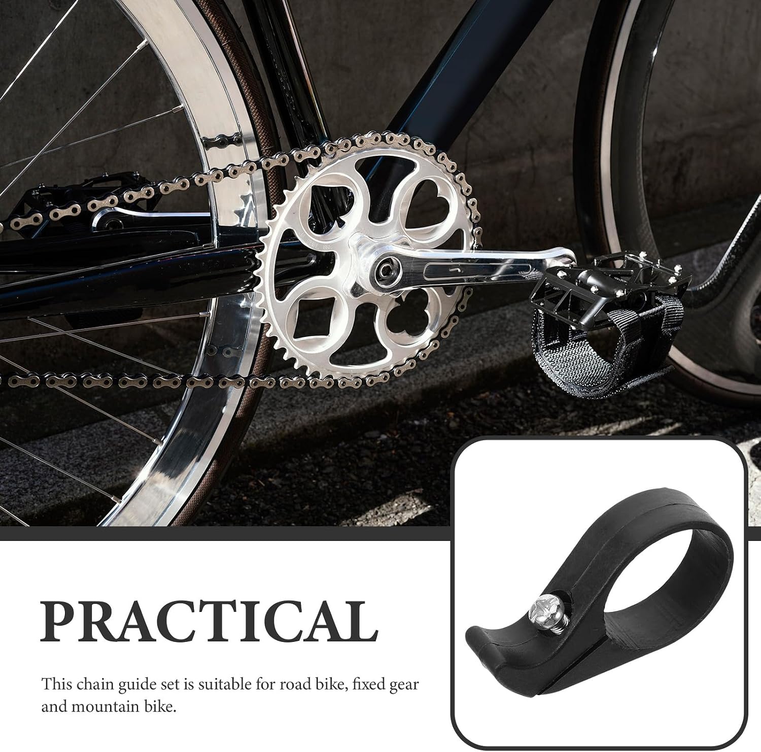 Bike Chain Guard and Chain Guide Plastic Protector 31.8mm for Mountain Bikes and Protective Tool for Cycling Drivetrain Components