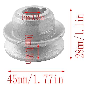LQ Industrial 2PCS Industrial Sewing Machine Clutch Motor Aluminum Pulley Motor Drive Pate Outer Diameter 45mm