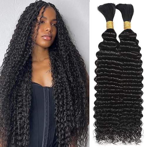 Human Braiding Hair for Boho Braids 2 Bundles 26 Inch