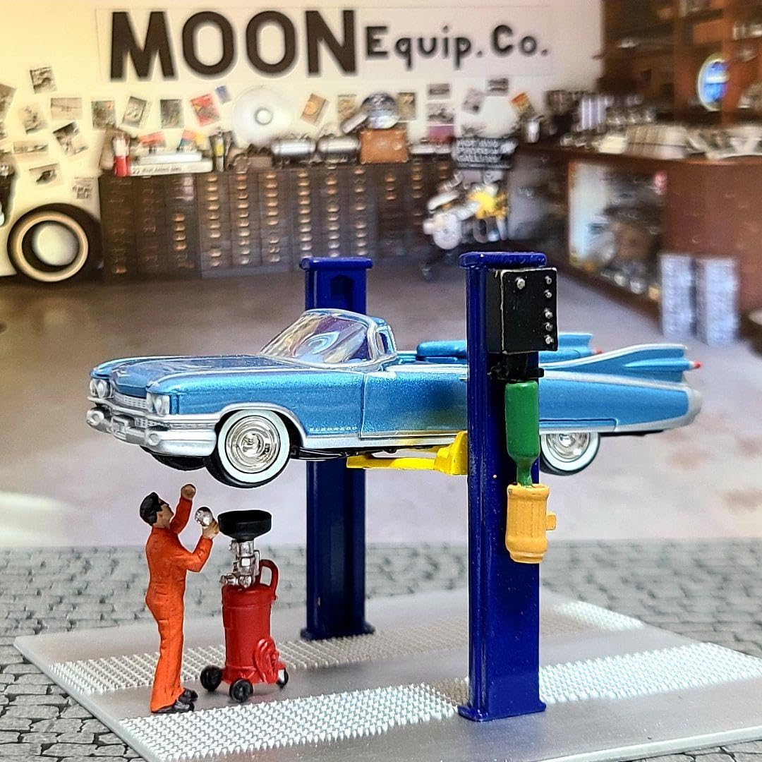 アメリカンジオラマ　2ポストリフト　フルダイキャスト　ガレージ　1/64　新品 Amazon | アメリカンジオラマ 2ポストリフト フルダイキャスト