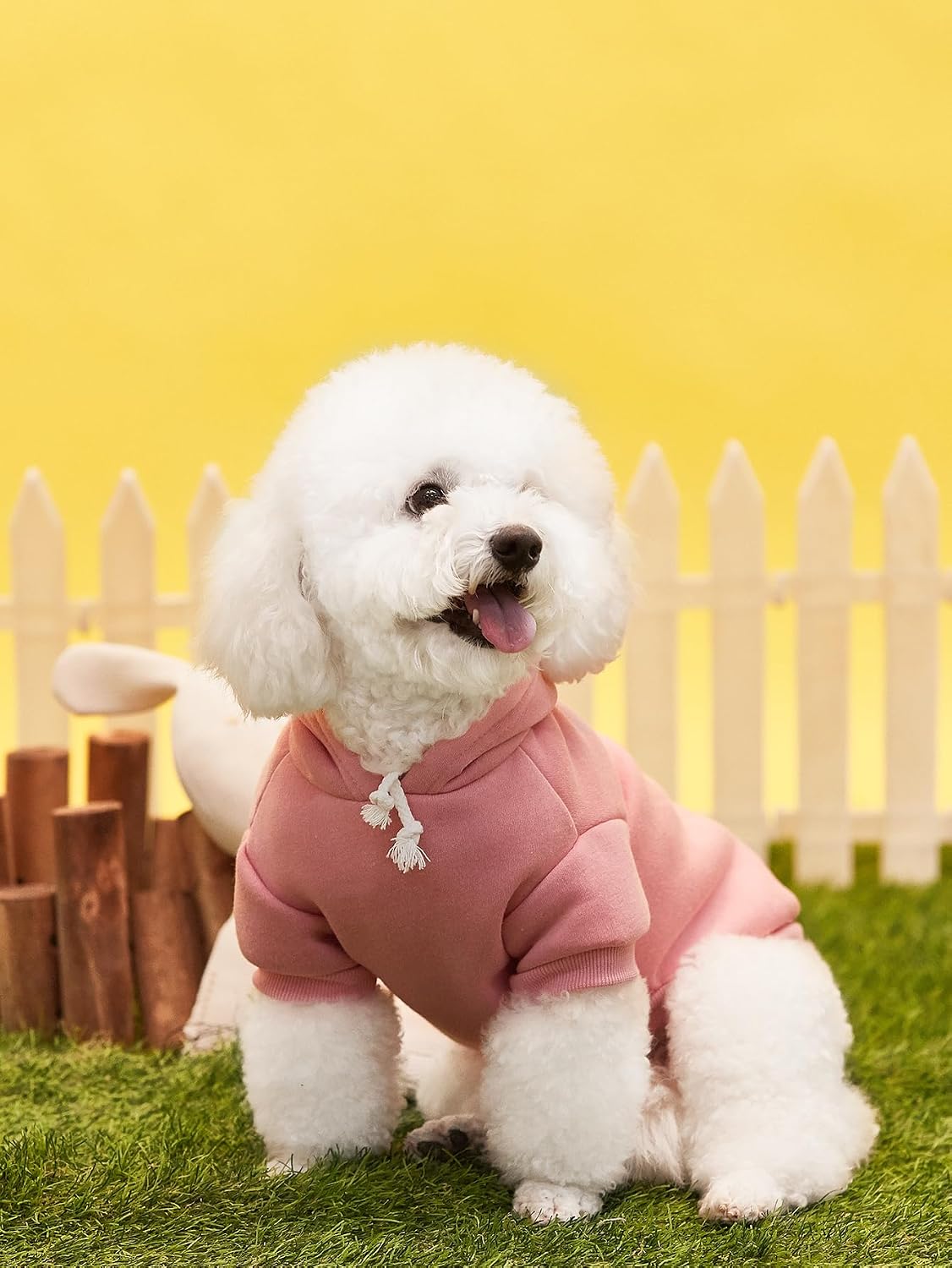 QWINEE Basic Dog Hoodie Sweatshirt Puppy Sweater Warm Cat Costumes Pet Clothes for Chihuahua Puppy Kitten Small Medium Dogs Black and Pink Medium
