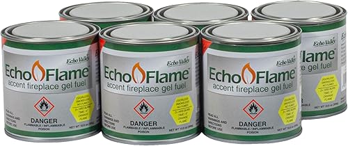Miniatura 11 de Echo Valley EchoFlame - Combustible de gel para chimeneas interiores y exteriores (paquete de 12)