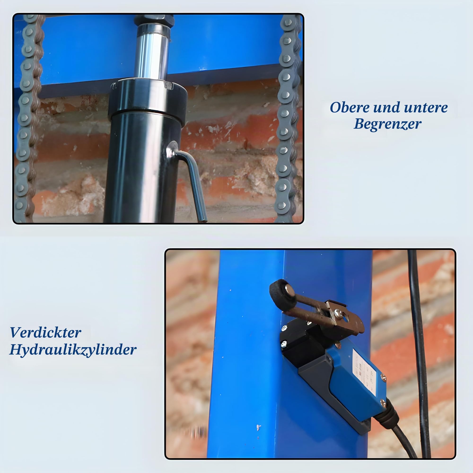 1 Tonne Elektrischer Hydraulischer Frachtlift für Lager & Fabrik - Hochbelastbare Stahl-Vertikal-Hebebühne mit Überlastschutz & Notabstiegsfunktion (3 Meter)