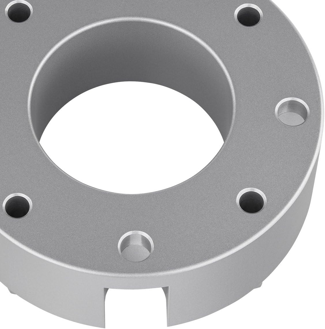 Supreme Suspensions - 3" Front Leveling Kit for 2007-2021 Toyota Tundra and 2008-2022 Toyota Sequoia - T6-Billet Aluminum Strut Spacers (Silver)