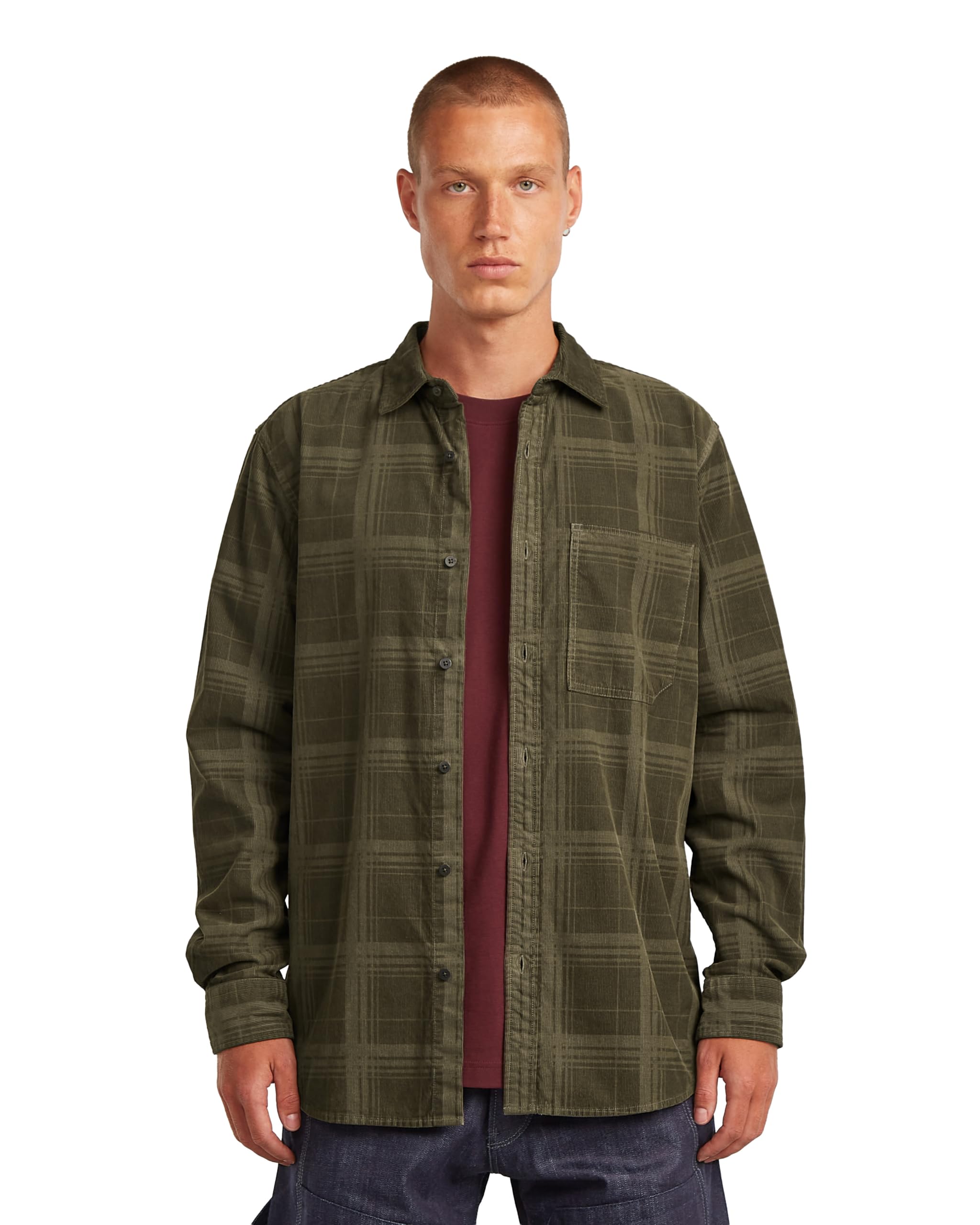 G-STAR Herren One Pkt Regular Shirt ls