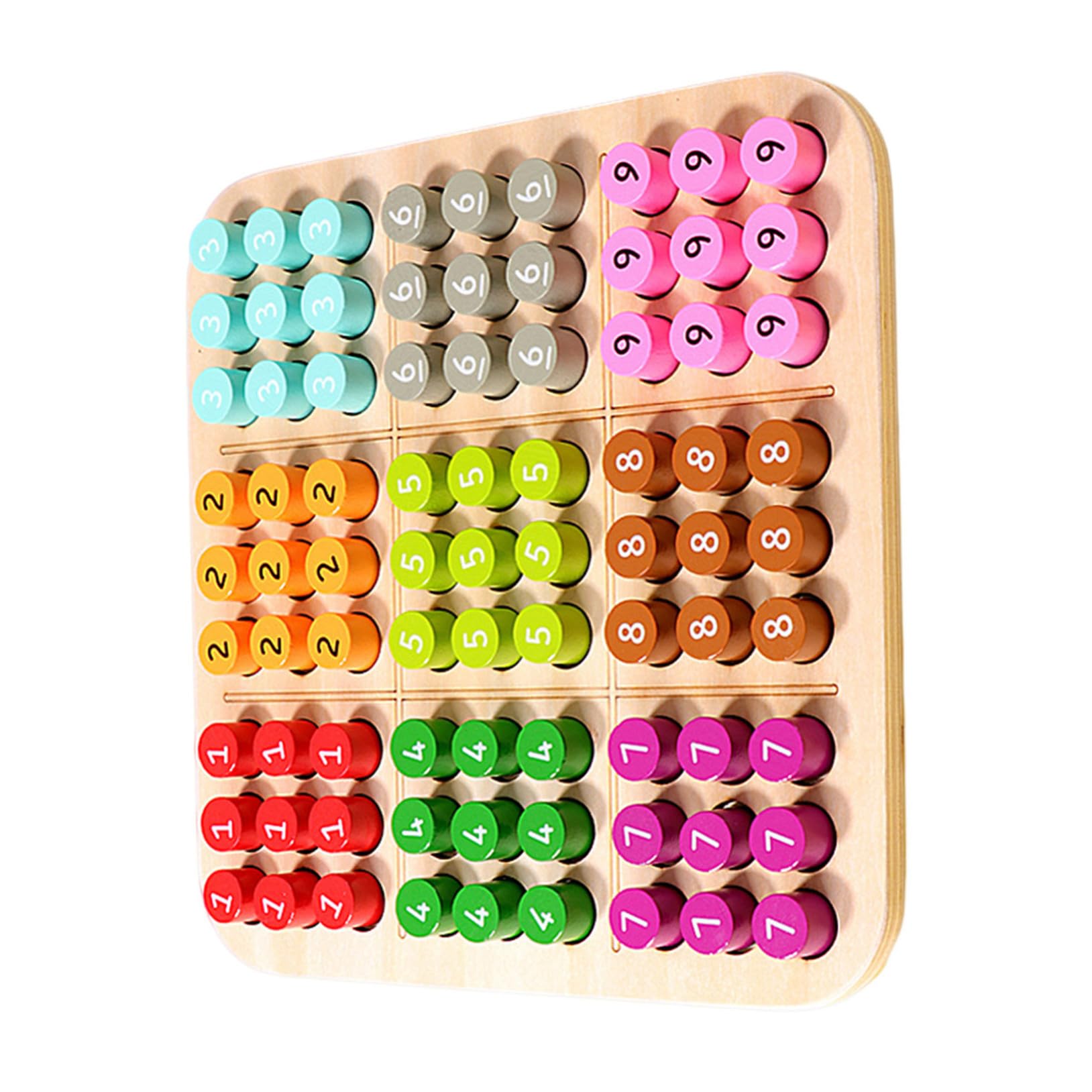 Juego de Mesa de Sudoku de Madera Decoracion Colegio para Niños