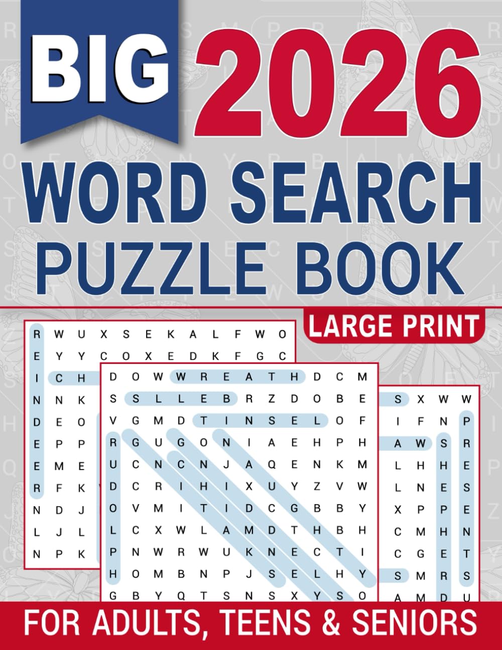 Word Search Puzzle Book for Adults Large Print: Stress Relieving Word Search Puzzles With Large Print for Adults, Seniors and Puzzle Lovers
