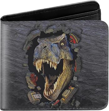 Kids Wallet for Boys, Dinosaur Boys Wallet for Kids Ages 4-5-6-7-8-9-10-11-12-13-14-15-16, Dino Wallet for Teen Boy, Gifts for Boy Christmas Birthday Leather