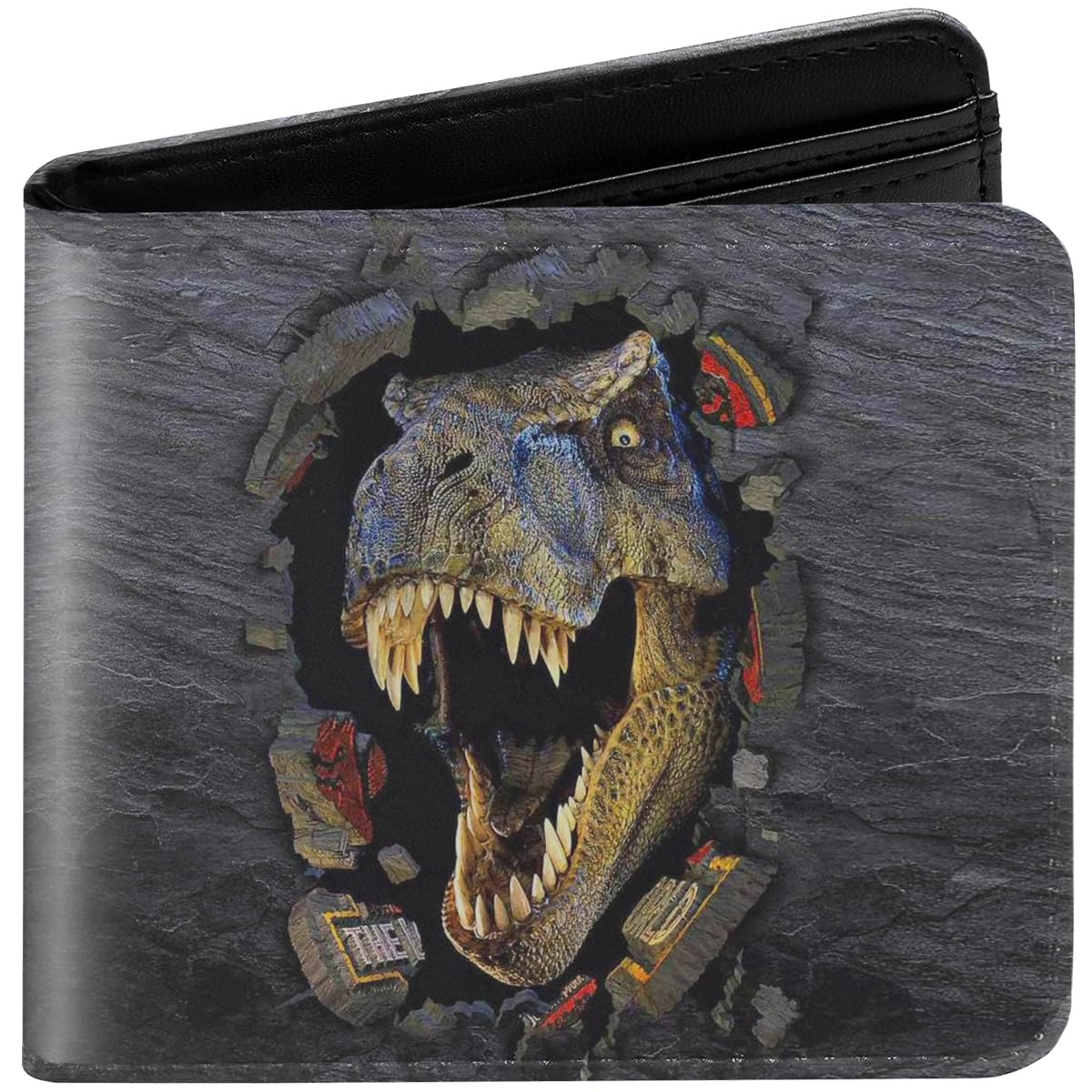 Kids Wallet for Boys, Dinosaur Boys Wallet for Kids Ages 4-5-6-7-8-9-10-11-12-13-14-15-16, Dino Wallet for Teen Boy, Gifts for Boy Christmas Birthday Leather