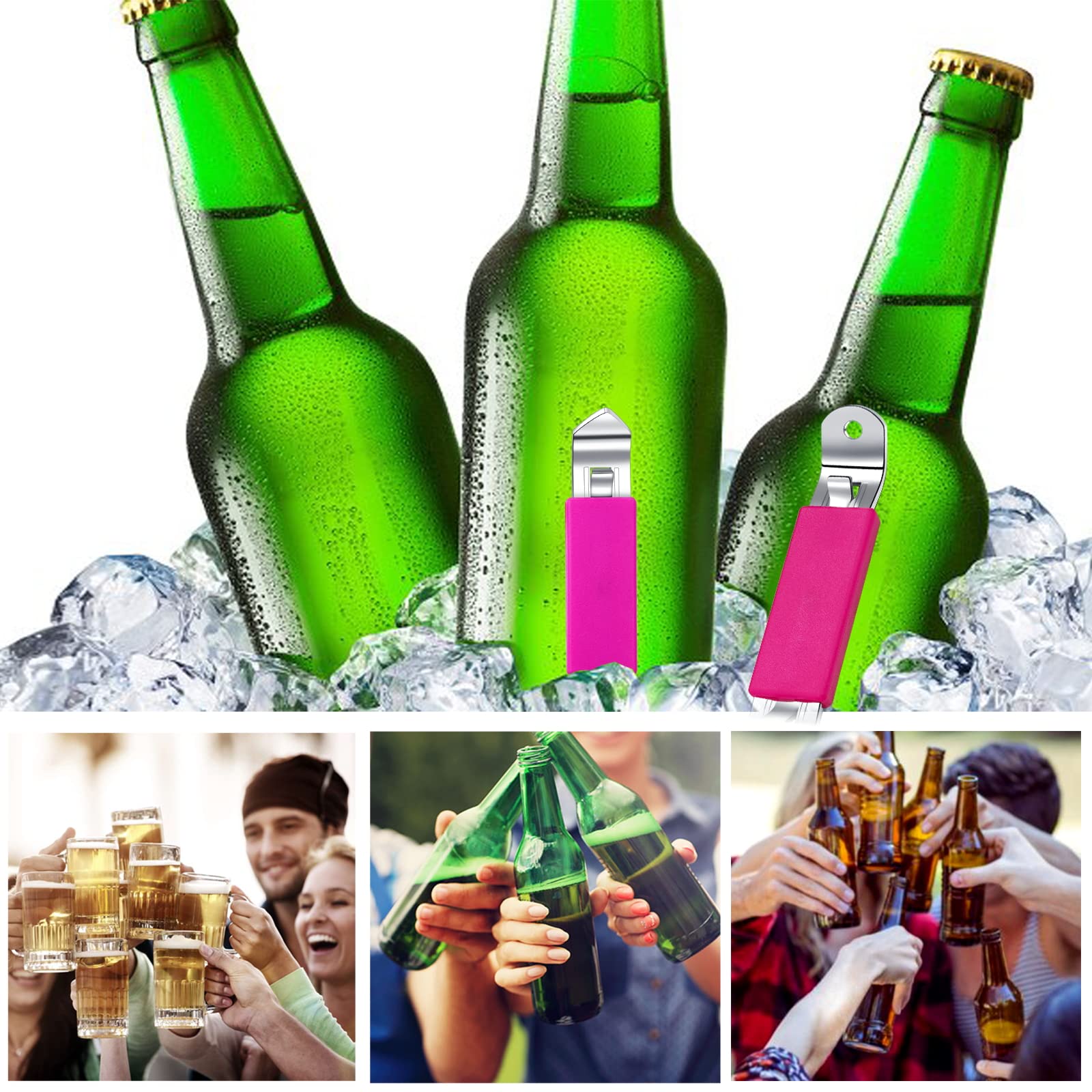 Magnetic Bottle & Can Opener - Stainless Steel -6 Magnetic Bottle & Can Opener - Stainless Steel -6