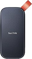 SanDisk 1TB Portable SSD: 800MB/s USB-C Speeds, 2m Drop Protection, Rugged External Drive SDSSDE30-1T00-G26