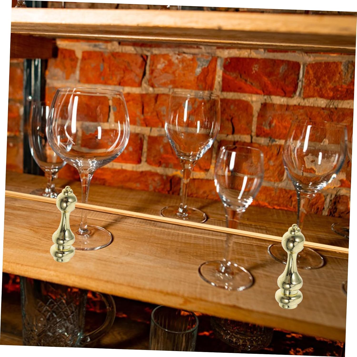 2pcs Wine Cabinet Railing Hardware End Connectors Elegant Metal Decor for Small Railing Easy Installation for Wine Cabinets and Bar Carts Versatile Furniture Accessories