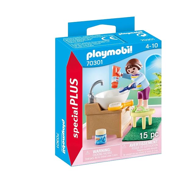 Foto 4 de 4 de PLAYMOBIL Niña con Lavabo (70301)
