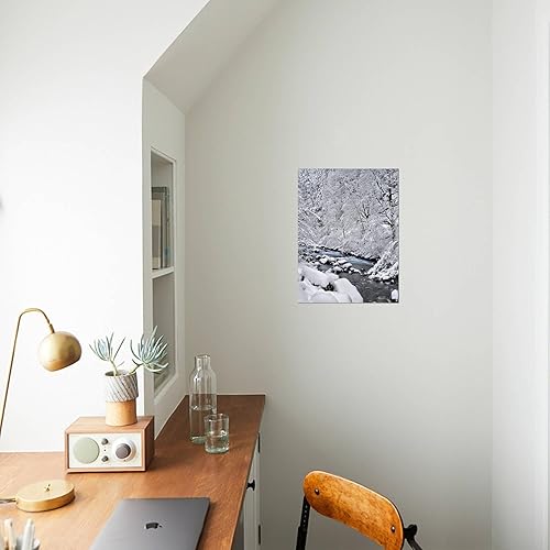 Miniatura 3 de ART.COM Lienzo decorativo para pared, Estados Unidos, Oregón, bosque nacional del monte Hood. Nieve en Boulder Creek por Steve Terrill, decoración