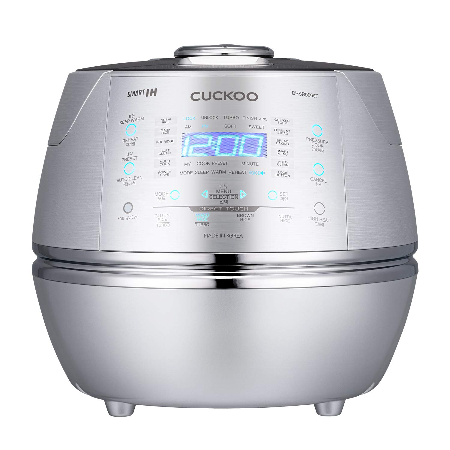 CUCKOO CRP-​DHSR0609F Arrocera Plata con Pantalla 1090W