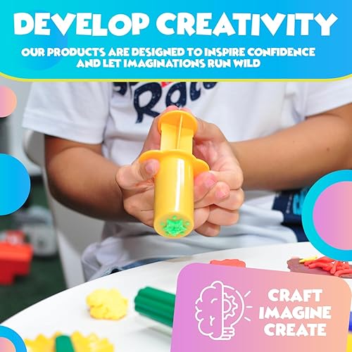 Miniatura 4 de Clay and Play - Juego de herramientas de masa de 12 piezas, para edades de 3 años en adelante DIMROM (12 piezas)