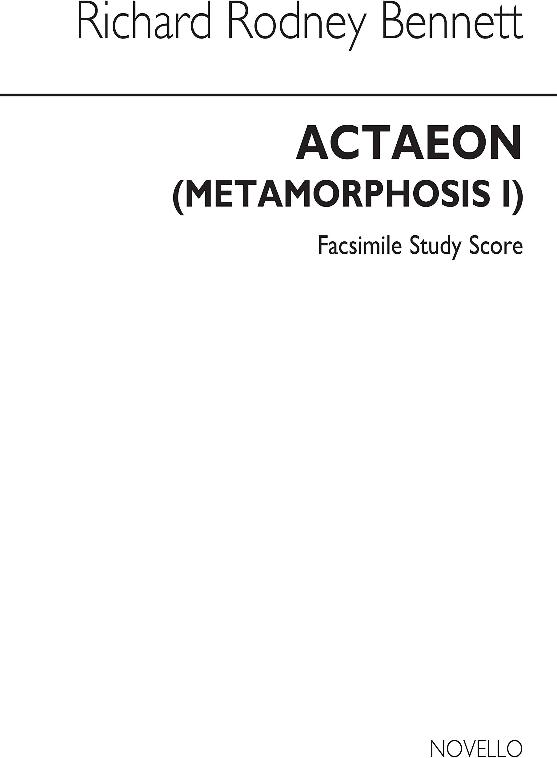RICHARD RODNEY BENNETT: ACTAEON (METAMORPHOSIS I) POCHE